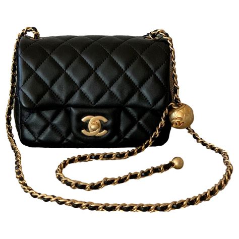 chanel mini pearl crush bag|chanel mini flap bag lambskin.